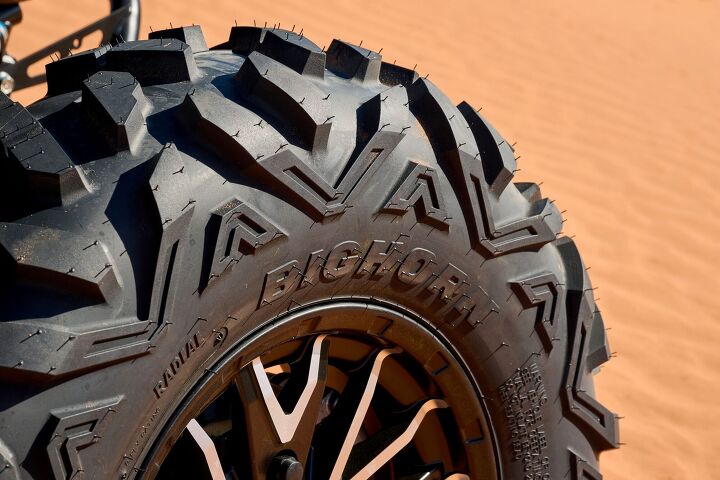 first ride yamahas 2024 yxz 1000r w sport shift, Quite possibly one of the oldest tires in production for an ATV or SxS the OG Maxis BigHorn is still one of the best performing tires you can get for durability and traction