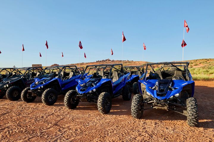 first ride yamahas 2024 yxz 1000r w sport shift, We were like kids walking into a candy store when our group arrived to the staging area to see a fleet of new YXZ 1000R SS and XT R s waiting to be played in