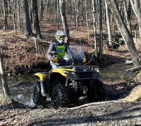 ATVs like the 2023 Can-Am Outlander XT 700 come equipped with a windshield from the factory. Photo Credit: Ross Ballot