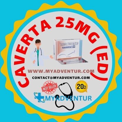 caverta 25mg (Sildenafil Citrate) ED Tablets