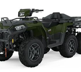 2025 polaris sportsman 570 6x6 has six wheel drive huge capability