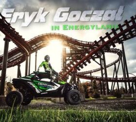 Dakar Racer Eryk Goczał Rips a Can-Am Mav R through an Amusement Park