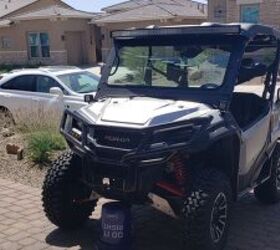 2019 Honda Pioneer  - 2 2021 Kayo 180 Storms  1 16 foot trailer