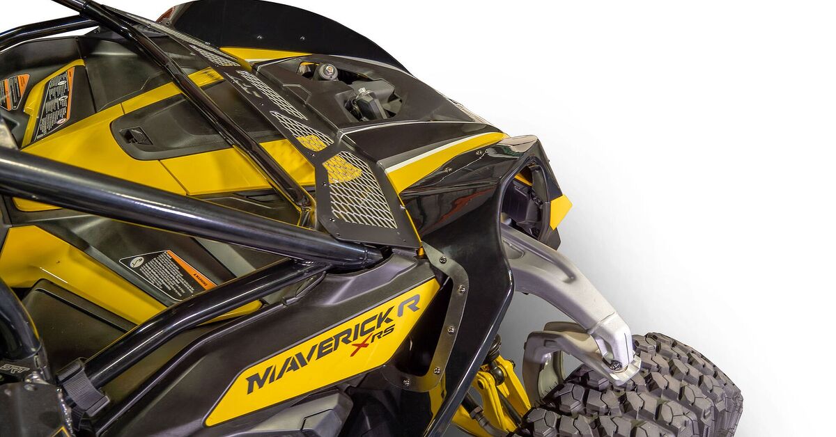 Maverick R Rear Fenders Introducing the Can-Am Maverick R Front Fender Kit by DRT Motorsports ...