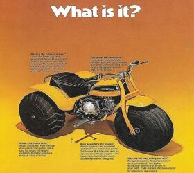 The ad that introduced the three-wheel ATV to the powersports buying world. 