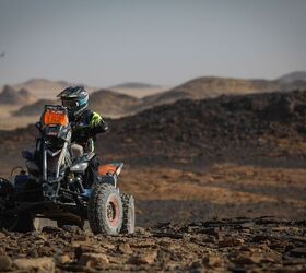 The Dakar Rally is the ultimate adventure on two or four wheels but now because of a lack of manufacturer involvement scenes like this will never be seen again. Photo Credit: Justin W. Coffey/WESTx1000