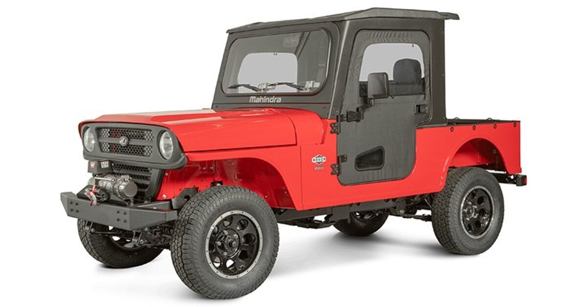 Canvas Seat Cover Set With Organizer – Mahindra Roxor, 2-Piece Front Bench (No Headrest)