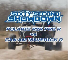 Polaris' "Sixty Second Showdown" Pits RZR Pro R vs Can-Am Maverick R
